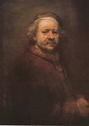 REMBRANDT Harmenszoon van Rijn Self-portrait aged 63 (mk08) oil painting reproduction